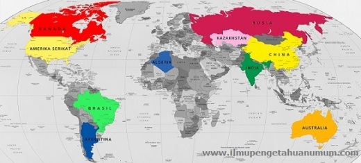 10 Negara Terluas dan Terbesar di Dunia ...